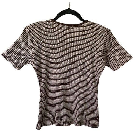 90's Y2K Vintage Bratz Lizzie McGuire Stripe Ribbed Baby Tee Spice Girls Shirt - Picture 3 of 9